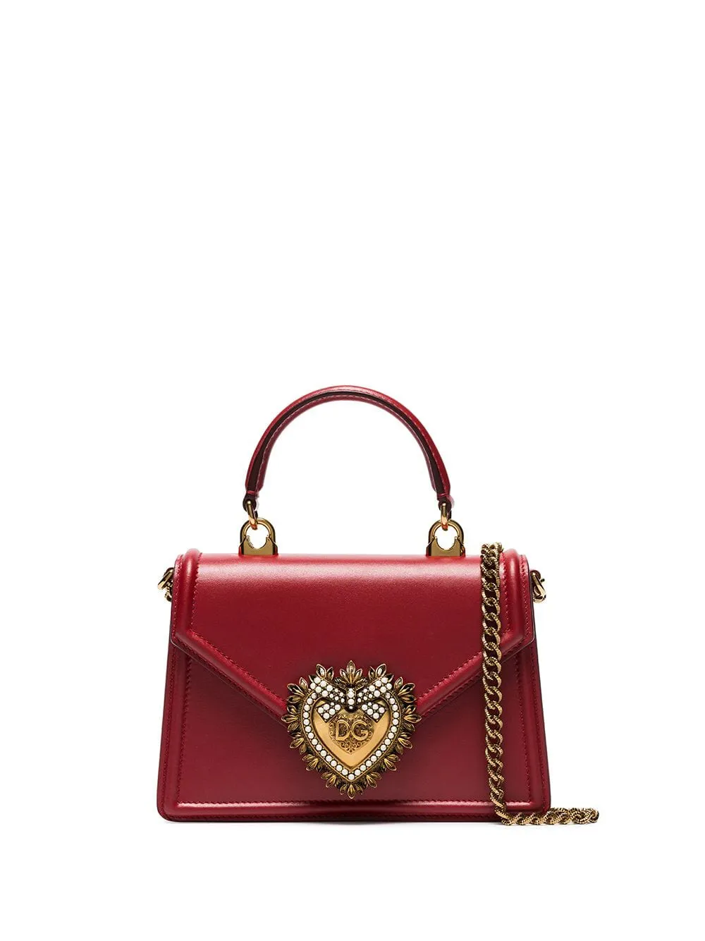 Image 1 of Dolce & Gabbana small Devotion leather top-handle bag