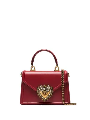 Small Devotion Embellished Satin Bag By Dolce & Gabbana