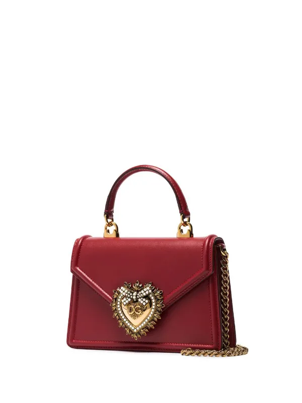 Dolce & Gabbana Small Devotion rhinestone-embellished top-handle Bag -  Farfetch