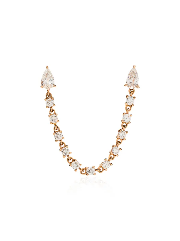 Anita Ko 18kt Gold and Diamond Loop Earring