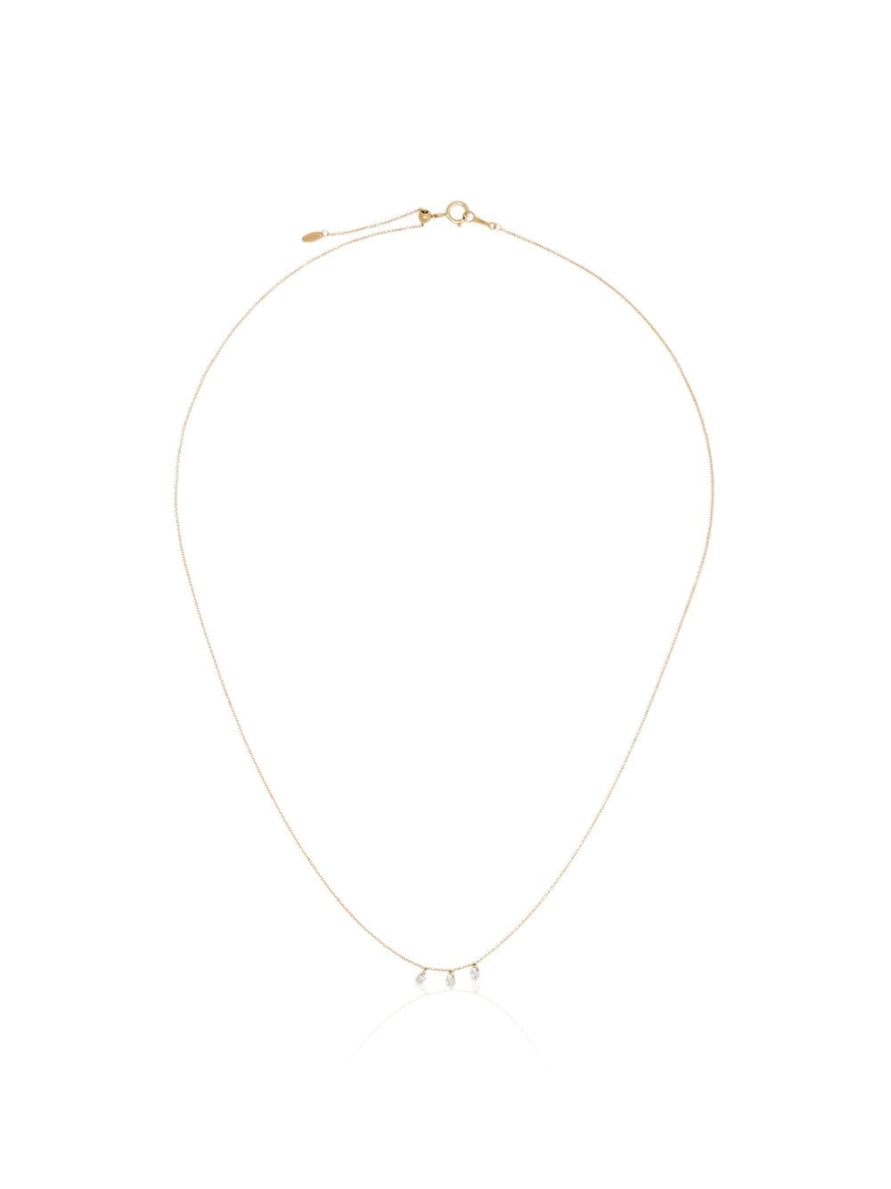 Persée 18kt yellow gold diamond charm necklace