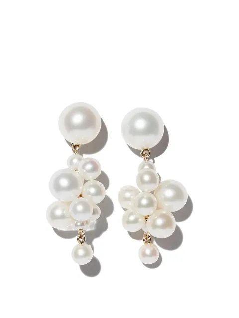 Sophie Bille Brahe Botticelli pearl drop earrings 