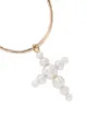 Sophie Bille Brahe Fellini cross hoop earring