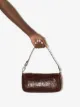 BY FAR crocodile-embossed shoulder bag