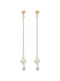 Persée 18kt yellow gold chain drop earrings