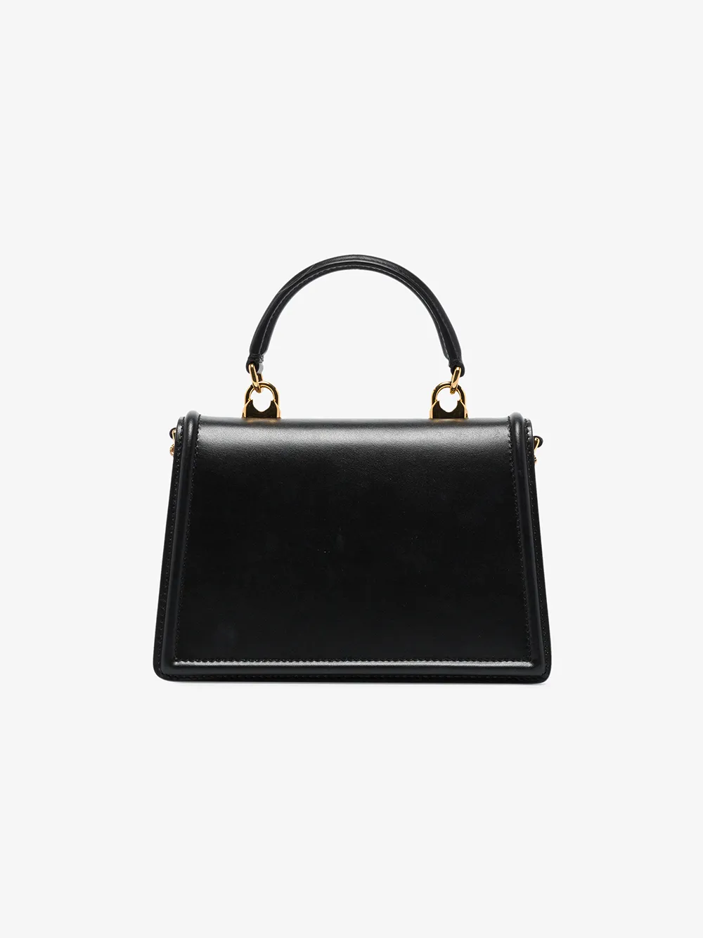 Dolce & Gabbana Devotion Small Leather Bag In Black