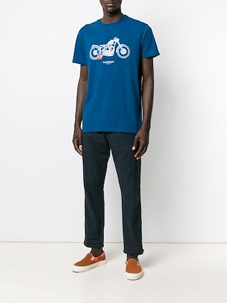 Motorcycle print T-shirt展示图