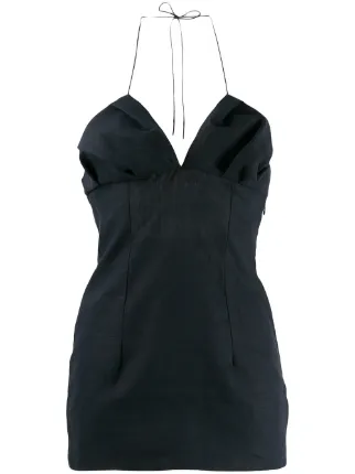 jacquemus halterneck mini dress