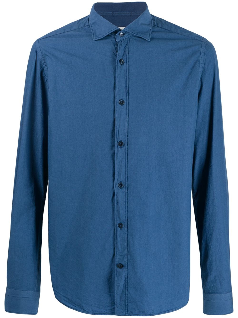 Shop blue Al Duca D’Aosta 1902 French collar shirt with Express ...
