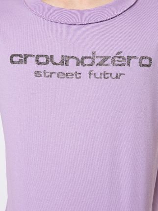 logo print T-shirt展示图