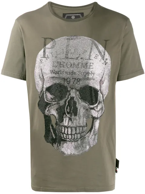 Philipp Plein playera Platinum Cut Skull
