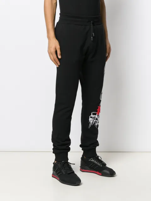 graphic track pants