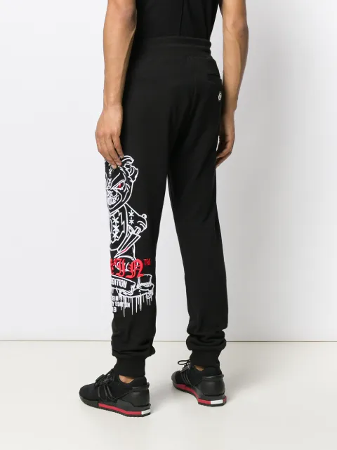 graphic track pants