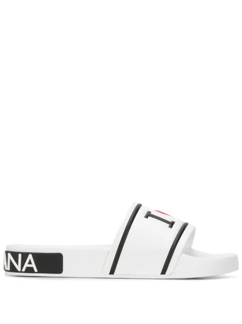 Dolce & Gabbana logo print slides
