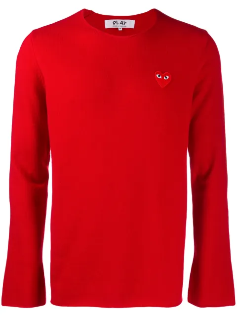 Comme Des Garçons Play appliqué heart sweater