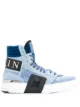 Image 1 of Philipp Plein logo hi-top sneakers