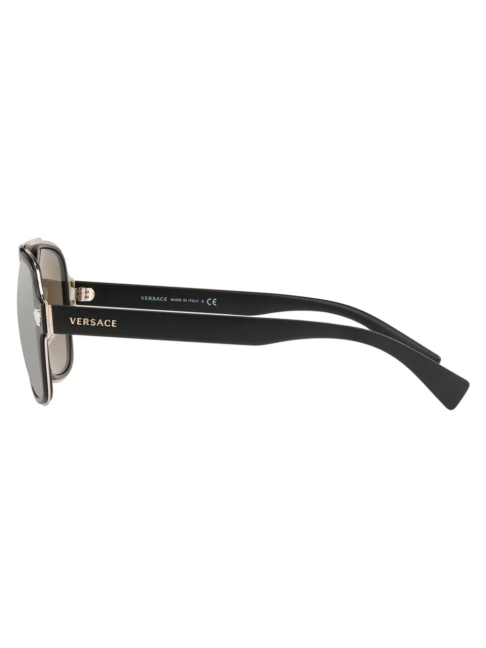 Versace Eyewear Zonnebril met vierkant montuur Zwart
