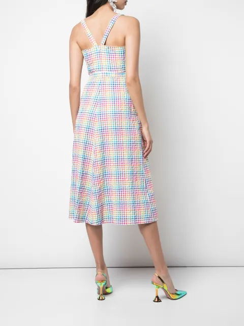 rainbow gingham dress