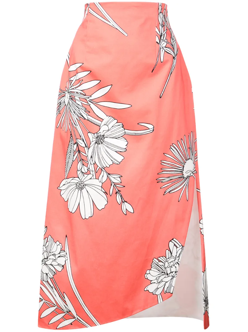 Silvia Tcherassi floral print midi skirt