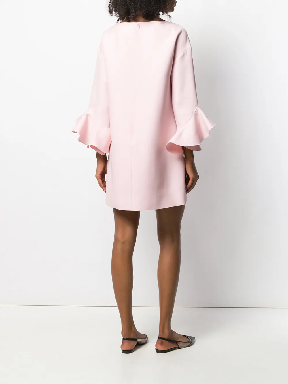 Valentino Garavani Jurk met ruche mouwen Roze
