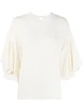 Valentino Garavani tulip sleeve blouse - White