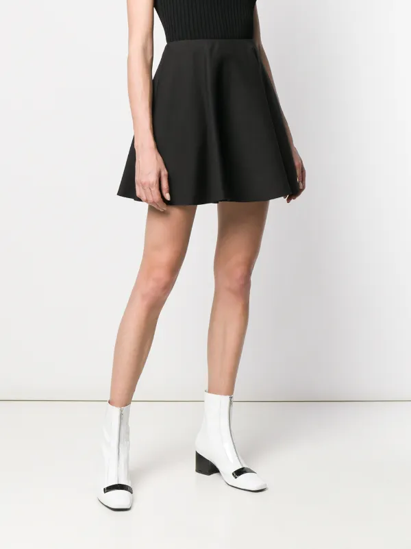【VALENTINO】ヴァレンティノ Garavani スカート ブラック Valentino Garavani クレープ スカート | ブラック | FARFETCH JP