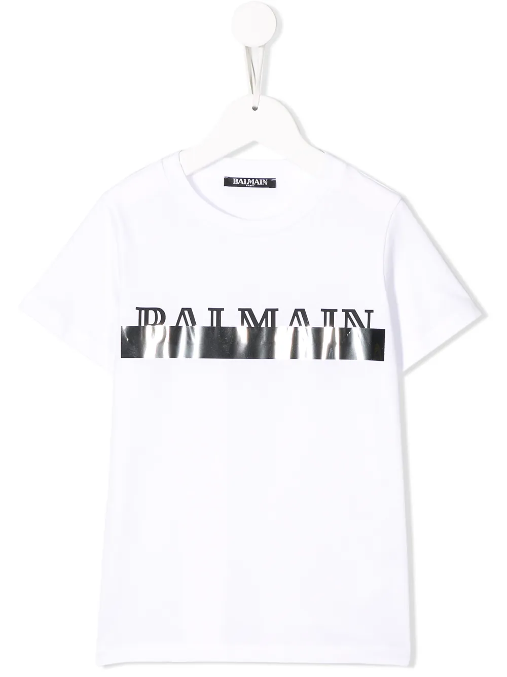 Balmain Kids playera con logo - Blanco