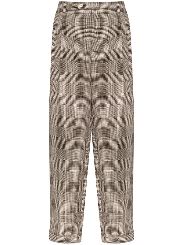 gucci print trousers