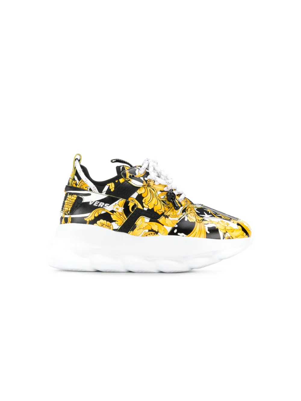 VERSACE CHAIN REACTION 2 BAROQUE PRINT SNEAKERS,DST030GD41TG14020318