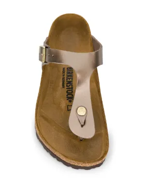 birkenstock metallic taupe gizeh