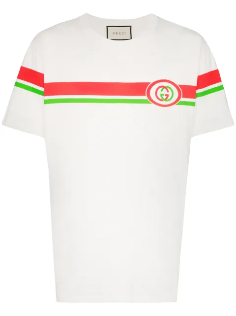 GUCCI GUCCI CHEST LOGO PRINT T-SHIRT - WHITE