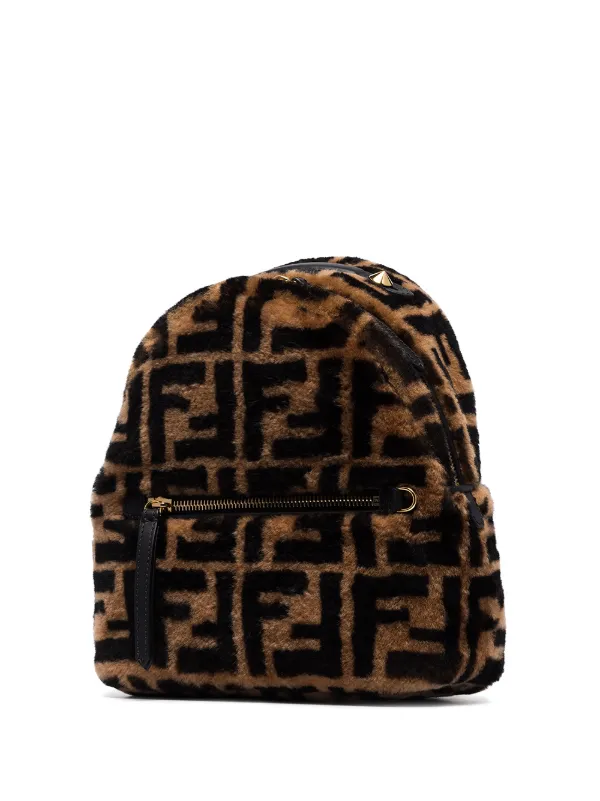 Fendi shearling backpack Clearance