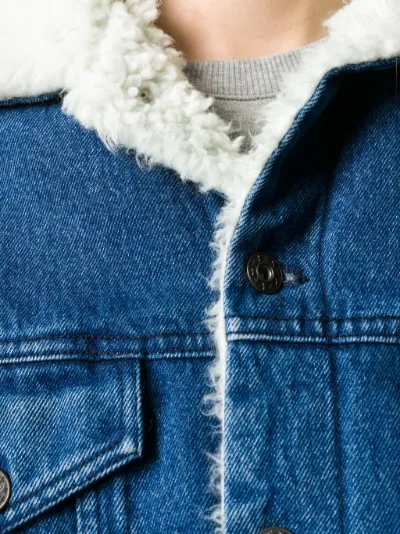 denim jacket with sheepskin lining