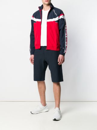 colour block sports jacket展示图