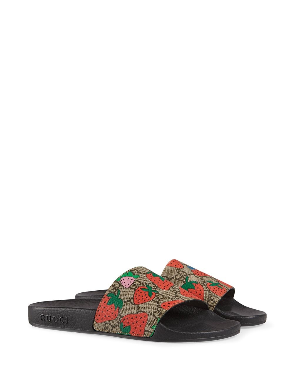 Gucci GG Gucci Strawberry Slide Sandal - Farfetch