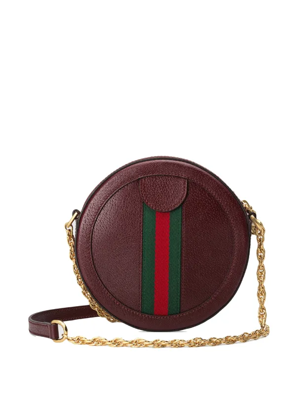 ophidia mini round shoulder bag