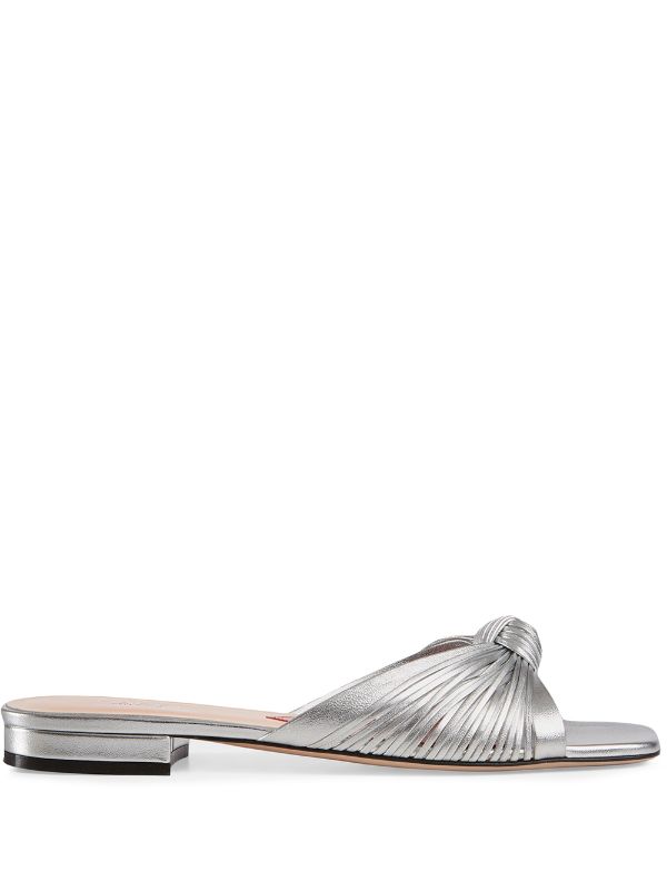 gucci metallic sandals