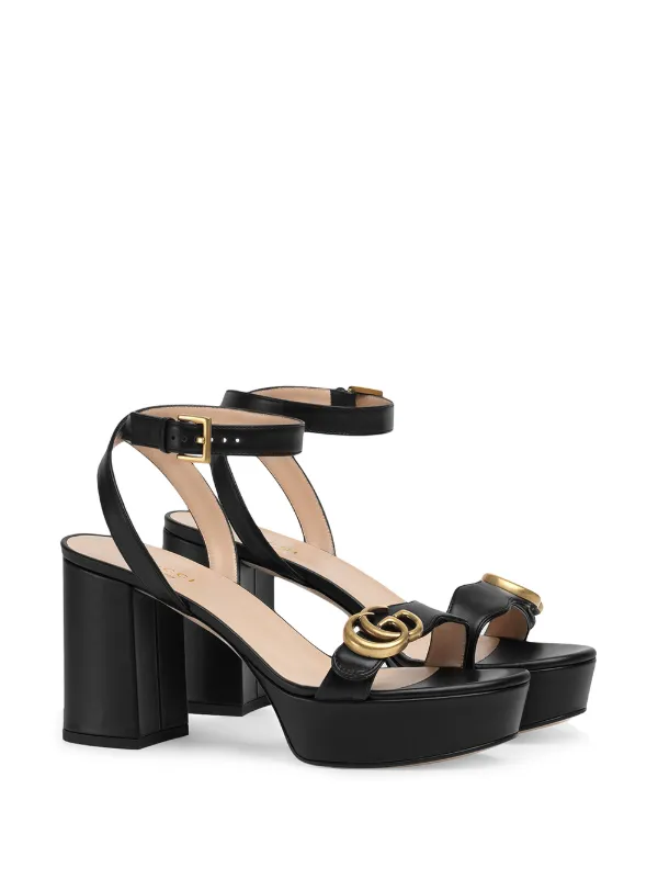 double strap platform sandals