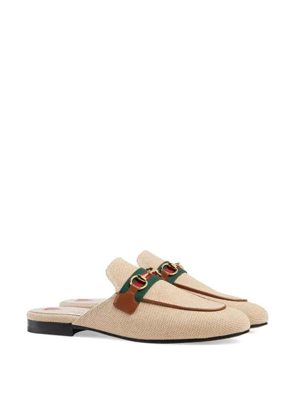 gucci princetown canvas