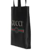 Gucci logo-print leather tote bag