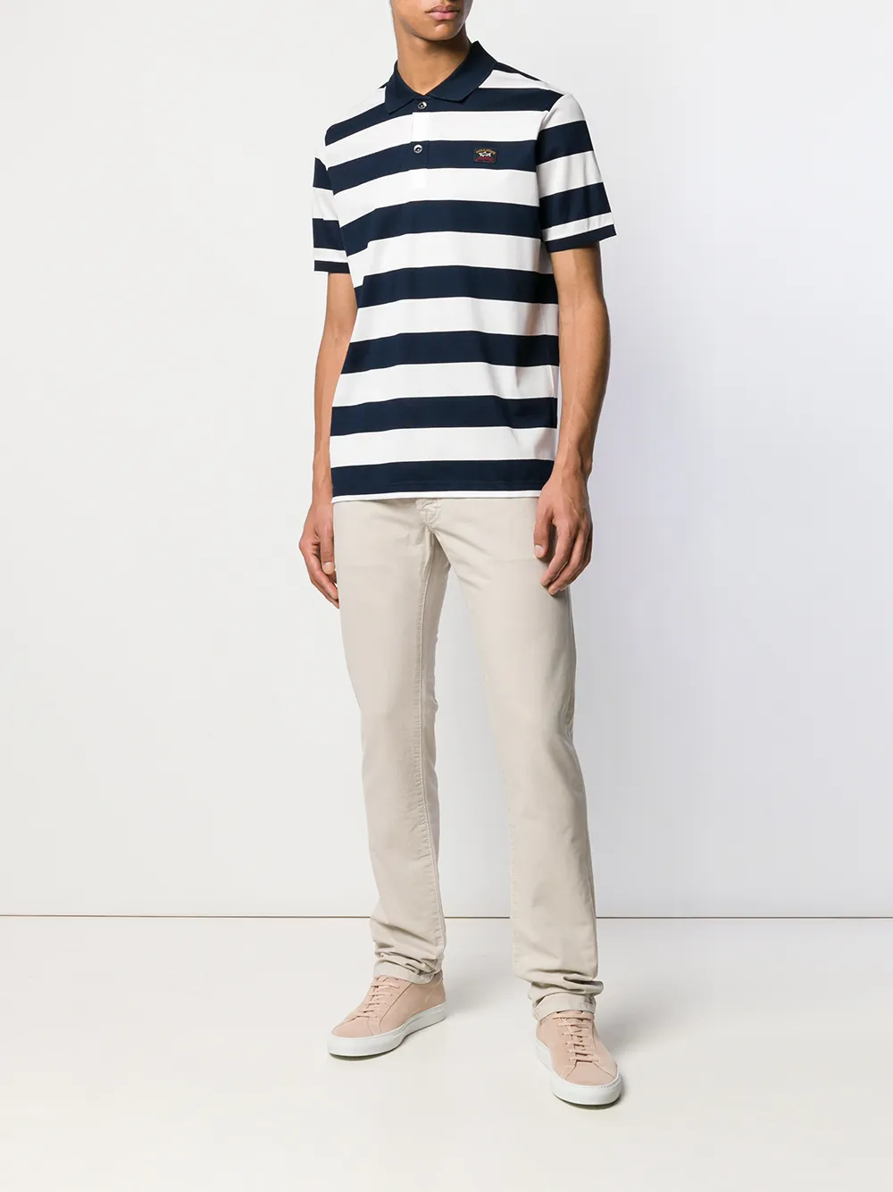 Paul & Shark Gestreept poloshirt - Blauw