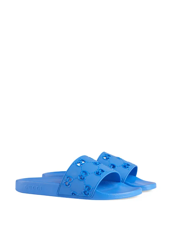 royal blue gucci slides