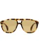 الصورة 1 من Gucci Eyewear نظارة شمسية بإطار أفياتور بجزء مطلي بالمينا