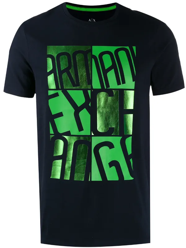 armani exchange green t shirt