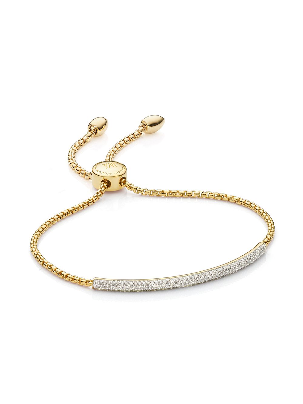 фото Monica Vinader GP Fiji Diamond Mini Bar bracelet