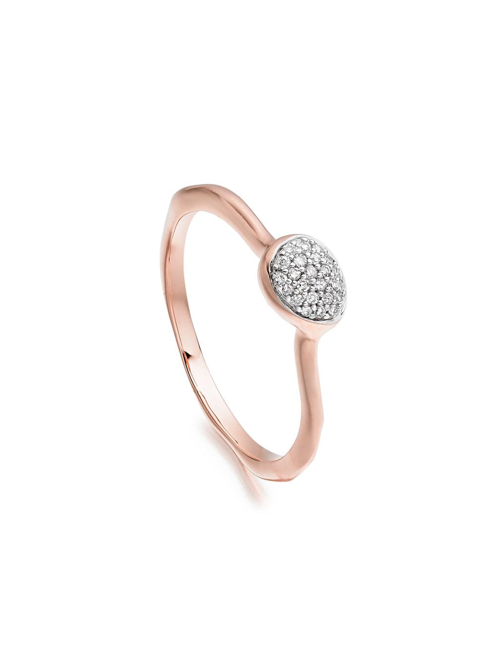 фото Monica Vinader RP Nura Mini Teardrop rose gold vermeil ring