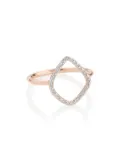 Monica Vinader Riva Diamond Hoop ring - Pink