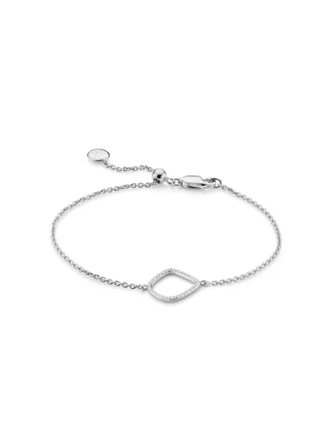 Monica Vinader pulsera de cadena Riva Kite con diamantes