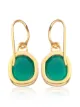 Monica Vinader Siren Wire Green Onyx earrings