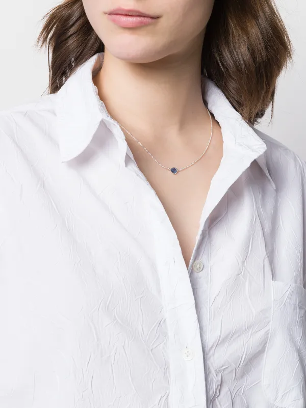 Shop Silver Monica Vinader Siren Mini Nugget Kyanite Necklace With Express Delivery Farfetch Take a look at our mini nugget cocktail earrings. monica vinader